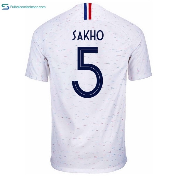 Camiseta Francia 2ª Sakho 2018 Blanco